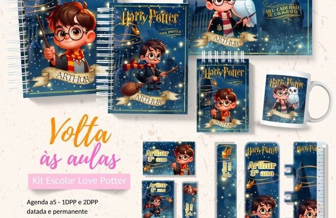 Kit Digital Combo Escolar Harry Potter 2025