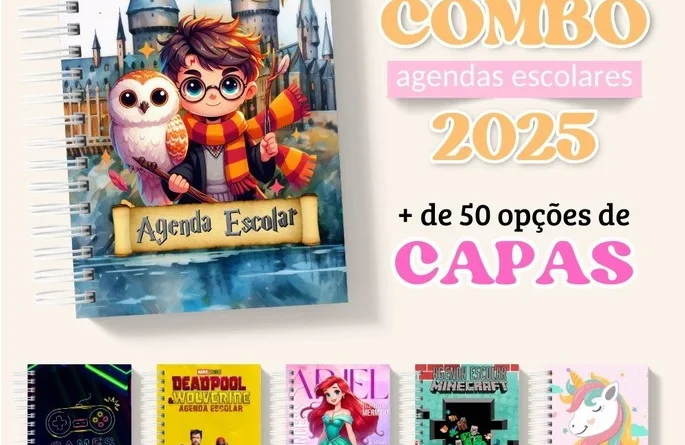 Kit Digital Combo Agenda  Escolar  2025