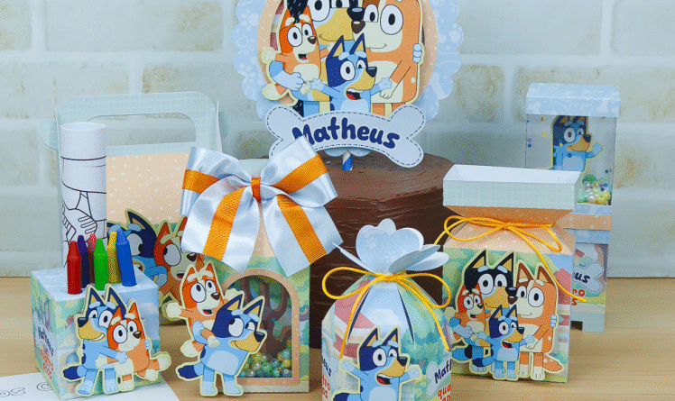 Kit Digital Festa Bluey Dogs