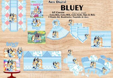 Kit Digital Festa Bluey Dogs
